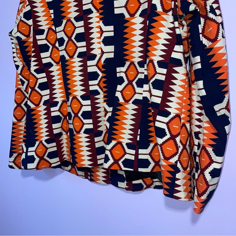 New D'iyanu African Tribal Print Stretch Blazer Women 3x Art To Wear Maximalism — image 6 of 8